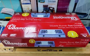Ramtons RG/538 Double Burner Gas Cooker – Stainless Steel