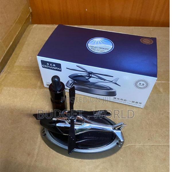 Rotating Solar Car Fragrance Dashboard Ornament - main view
