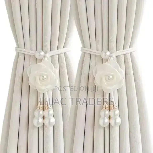 Creative Camelia Flower Decorative Curtain Tieback Per Pair