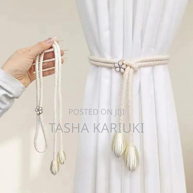 Modern Eco Friendly Fabric Adjustable Curtain Tieback Per Pair_eleg