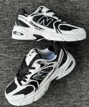 Size 31-35 Kids Black-and-White N. B 530 Kicks