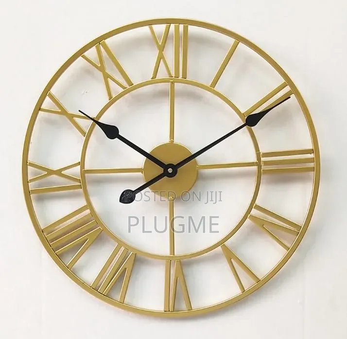 Modern Oversized Roman Numeral Wall Clock