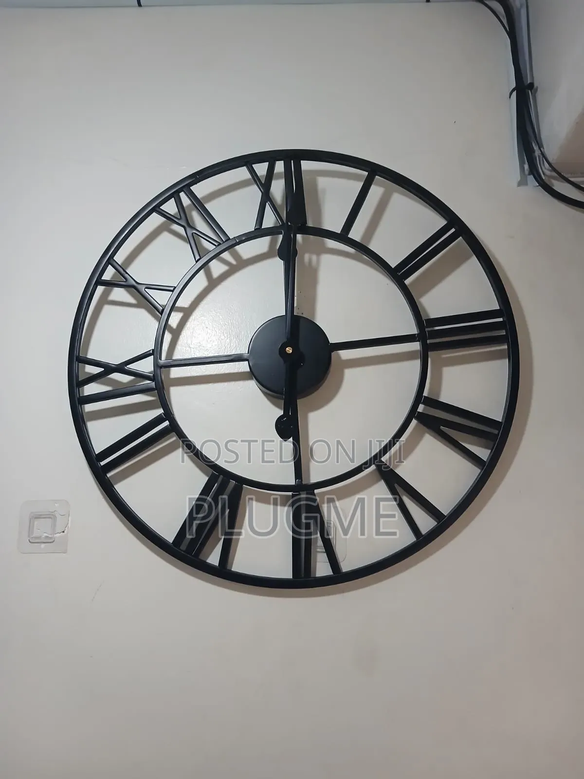 Modern Oversized Roman Numeral Wall Clock