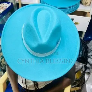 Sky Blue Fedora Hat