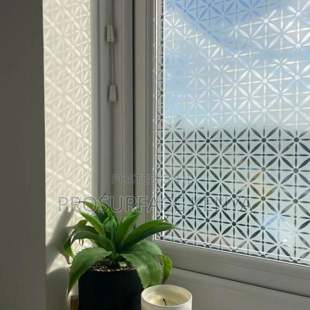 Designed Frosted Window Film | 1.2m Wide | KSh 1,000/M