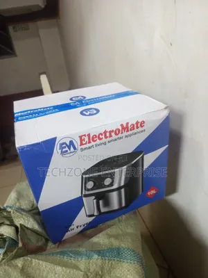 Black and Silver 10 Litres Electromate Airfyrer 
