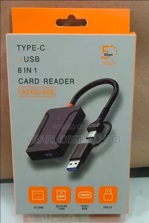 Type -C+USB 8 In1 Card Reader