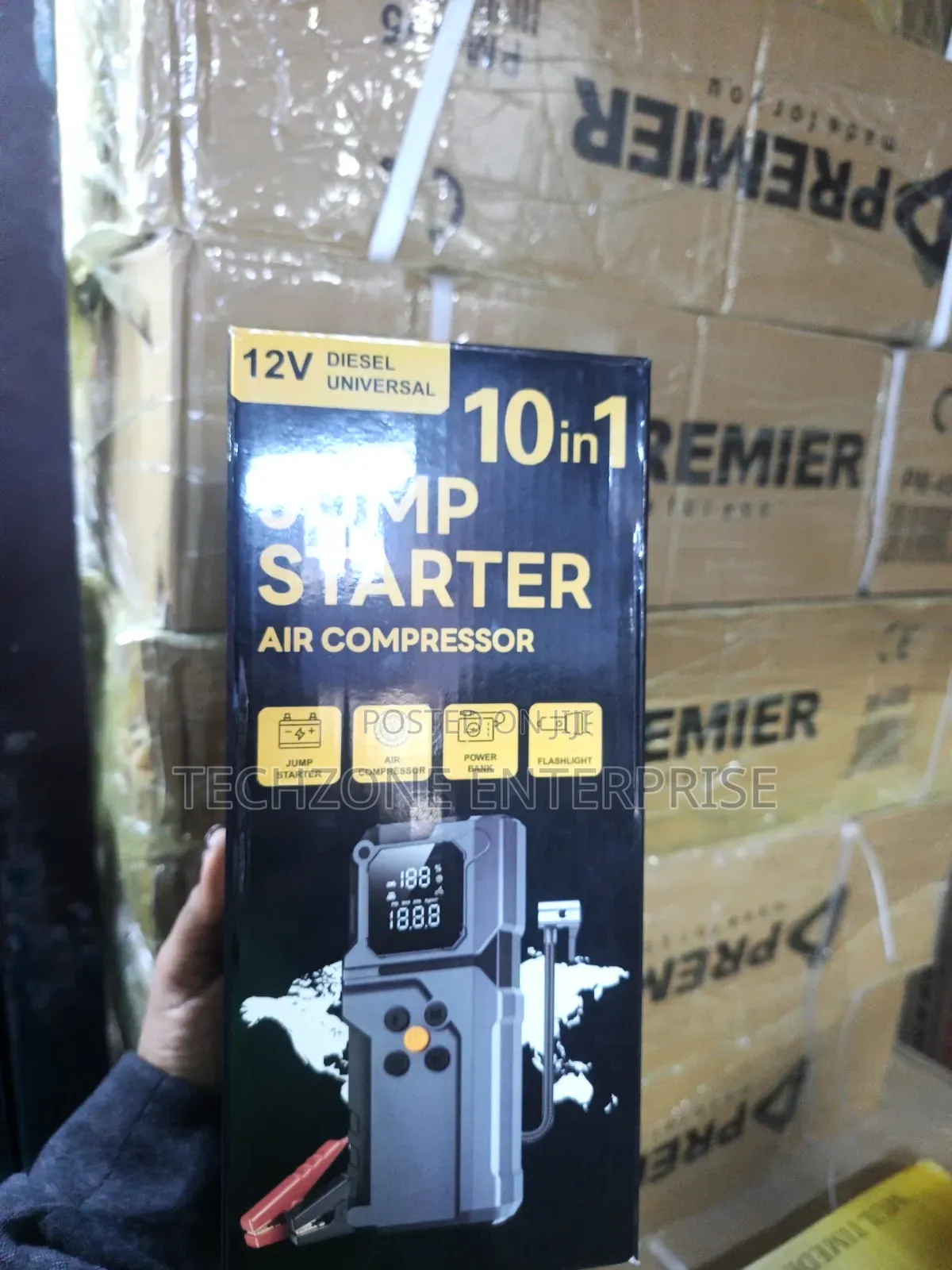 10 in 1 JUMP Starter 027B Air Compressor 