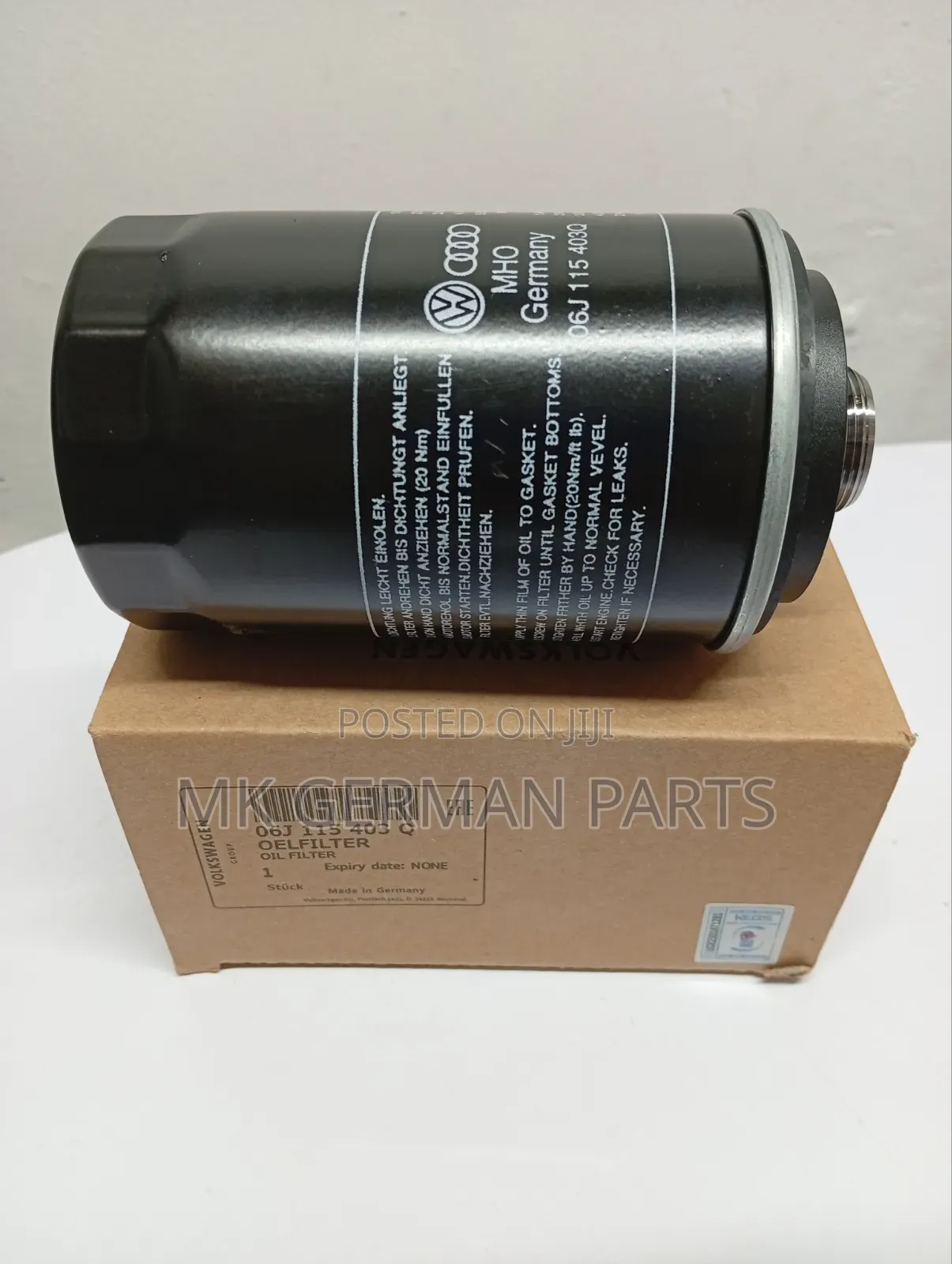 Genuine Oil Filter for Volkswagen Group.