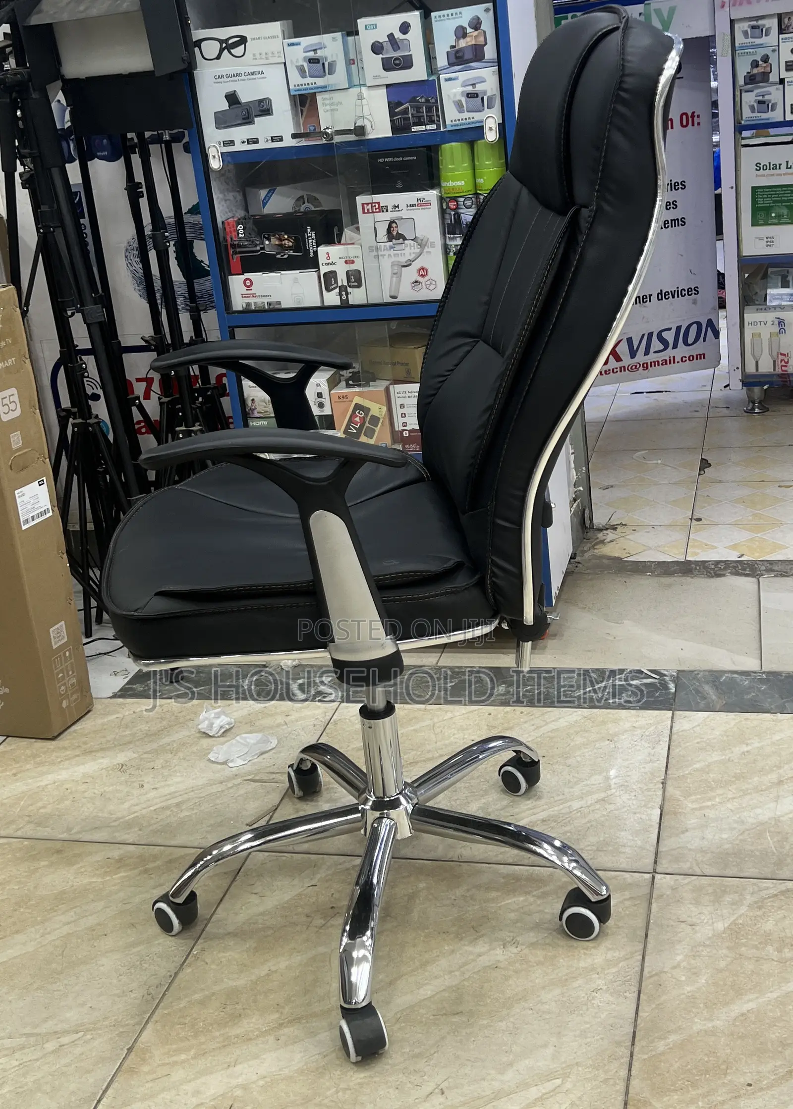 Ergonomic Leather Adjustable Office Chair