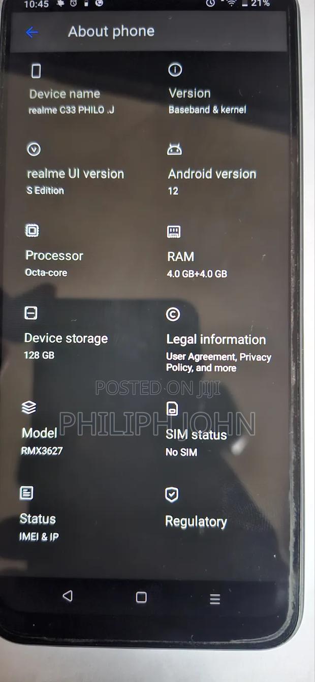 Realme C33 2023 128 GB Black