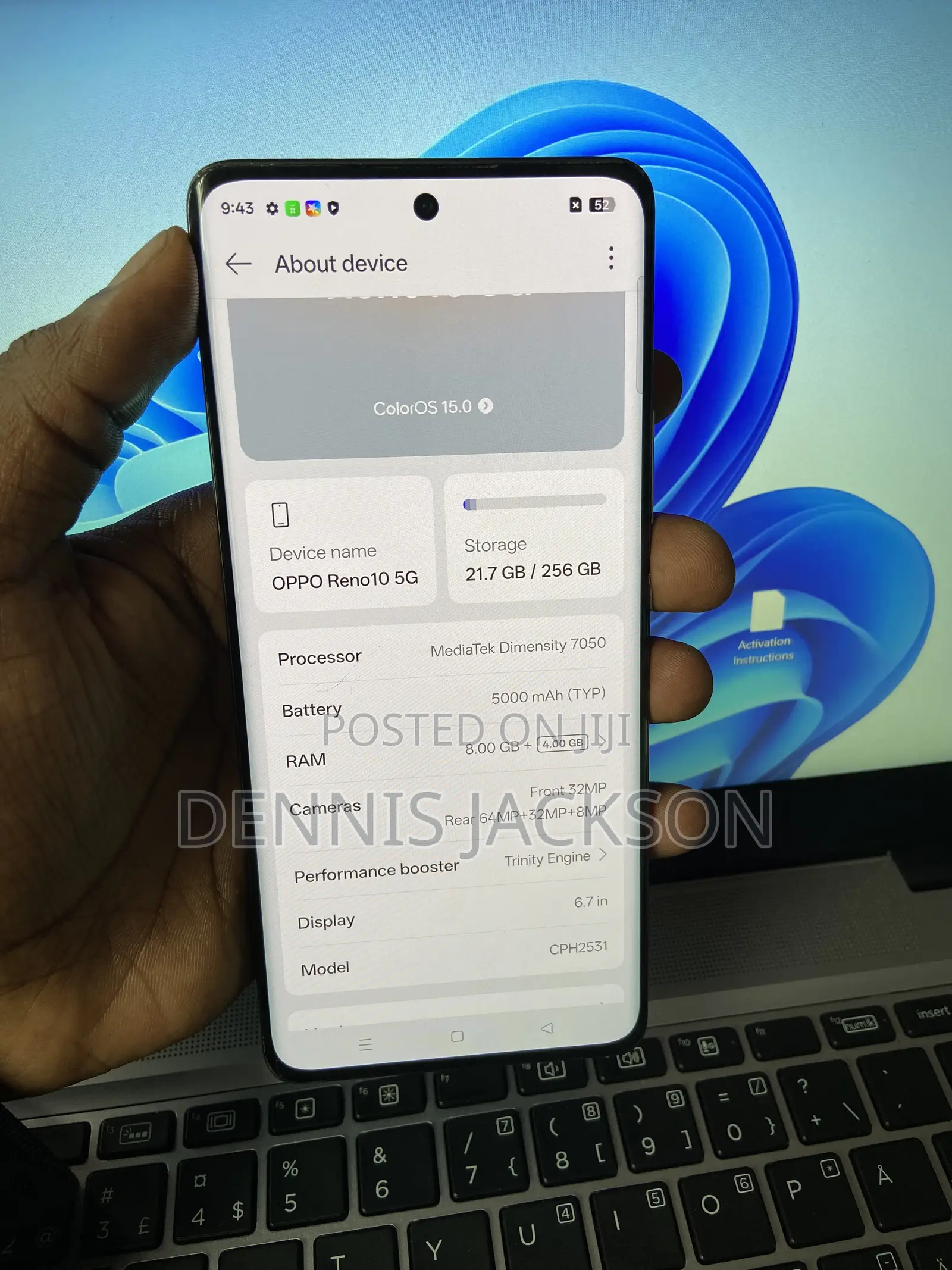 Oppo Reno 10 5G 256 GB Gray