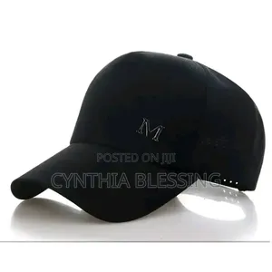 M Baseball Cap_black