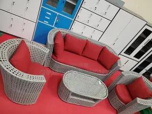 5 Seater Rattan Patio Sofa Set