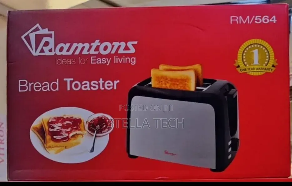 Ramtons RM/564 - 2 Slice Stainless Steel Toaster