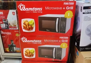 Ramtons 20 Liters Microwave Oven With Grill, Silver