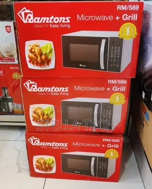 Ramtons 20 Liters Microwave Oven With Grill, Silver