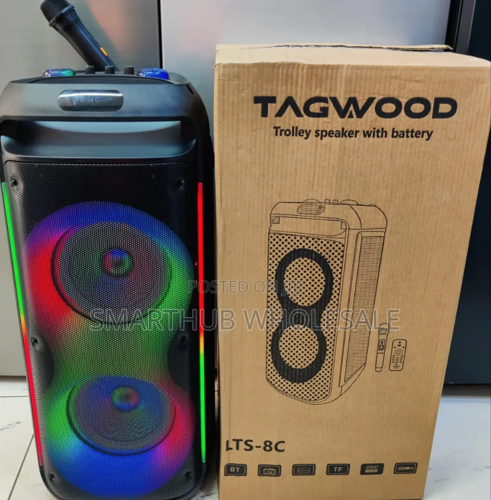 *Tagwood Rechargeable Party Box With Microphone and Remote