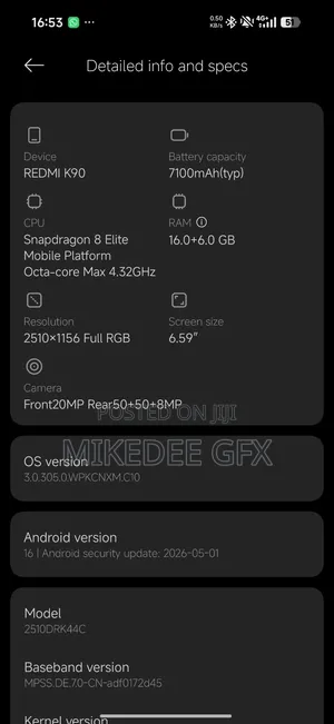 Xiaomi Redmi K90 512 GB White