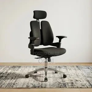 Office Chair: Office Dual Full Fabric Orthopedic Chair