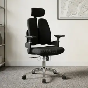 Office Chair: Office Dual Full Fabric Orthopedic Chair