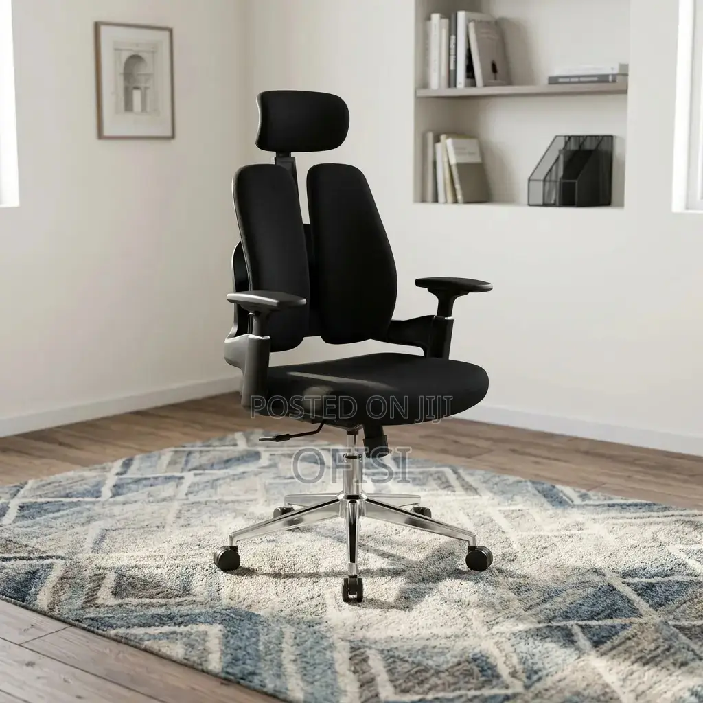 Office Chair: Office Dual Full Fabric Orthopedic Chair