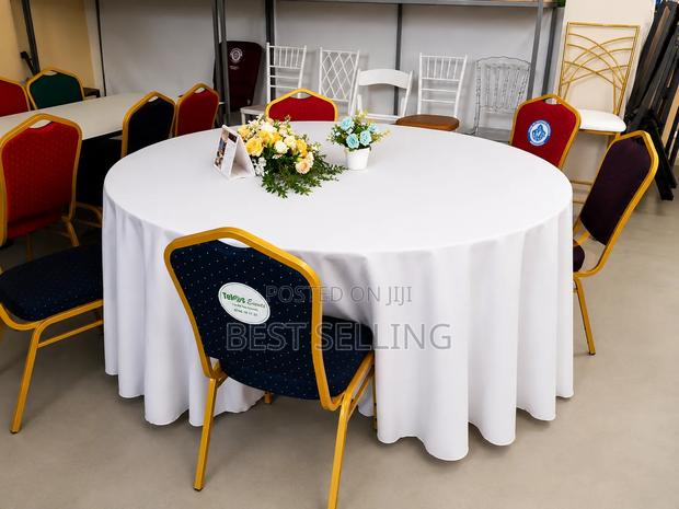 Modern Round Conference Folderble Table 1.8 MTRS - thumbnail 2