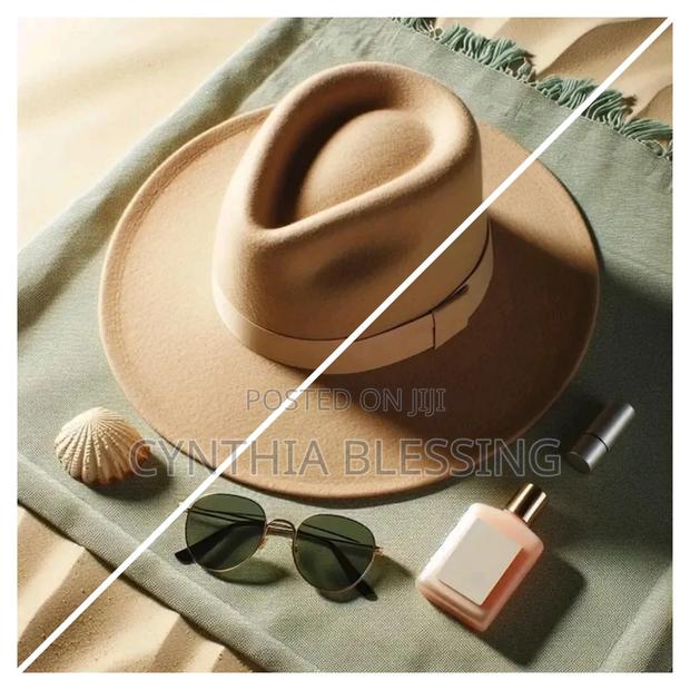 Fashion Wool Blend Felt Fedora Hat_beige - thumbnail 2