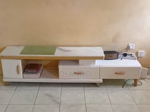 Modern White TV Stand