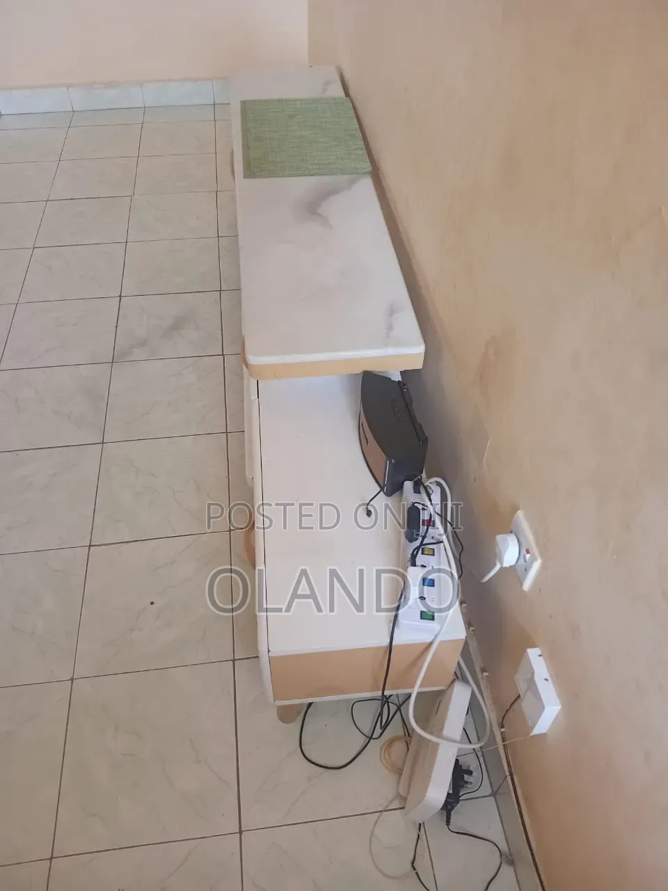 Modern White TV Stand