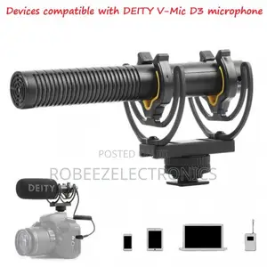 Deity VMicD3 Unidirectional CameraMount Shotgun Microphone Shockmount