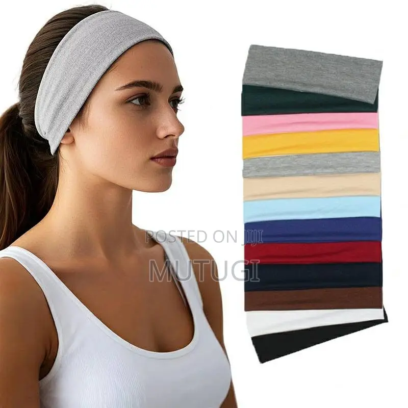 Women's Boho Headbands Featuring Thick, Elastic, Non-Slip Design