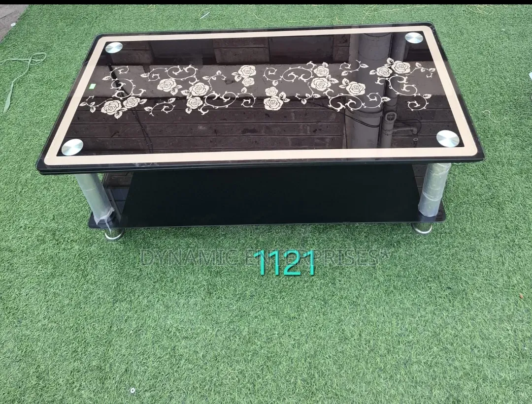 Black Glass Table