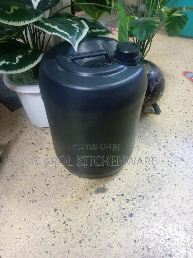 20 LTR Black Round Jerry Can - main view