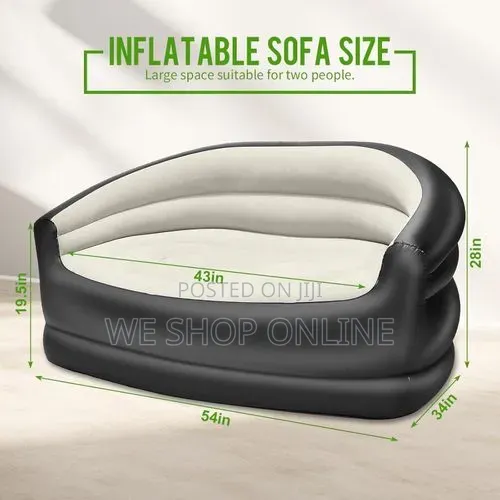 Double Size Inflatable Sofa Seat Size
