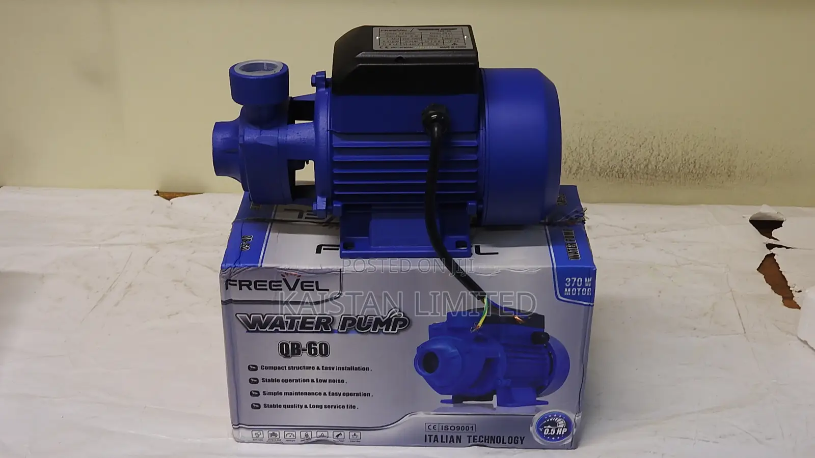 Freevel QB-60 Peripheral Water Pump 0.5 HP / 370W Electric Water Pump