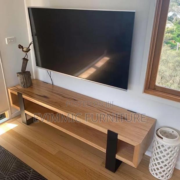 Rustic Entertainment Unit TV Stand - thumbnail 2