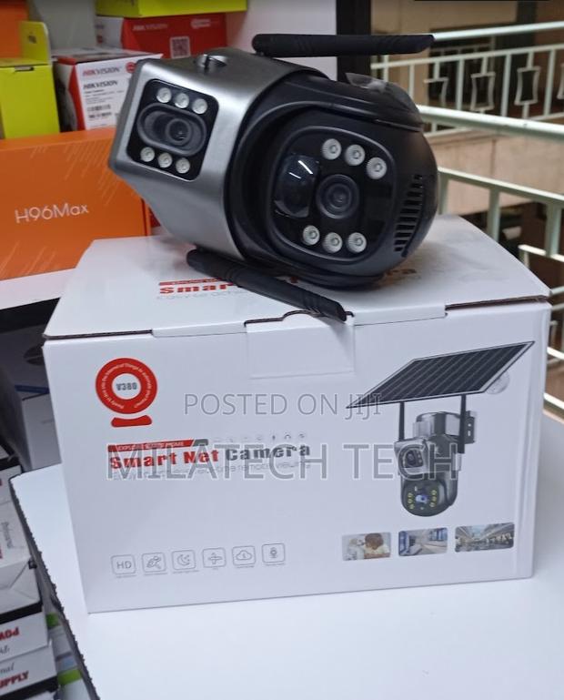 Smart Dual Lens 4G Solar Camera – Outdoor PTZ CCTV Security System