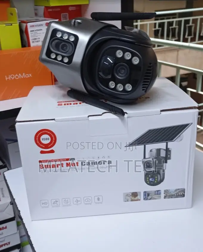 Smart Dual Lens 4G Solar Camera – Outdoor PTZ CCTV Security System