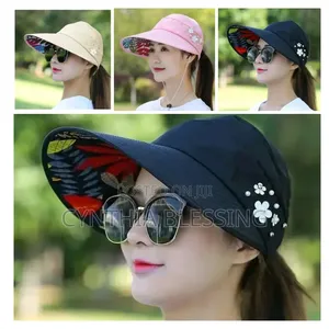 Foldable Sun Hats White