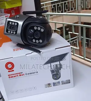 HD 4G Solar CCTV Camera – Dual Lens PTZ SIM Card Security Camera