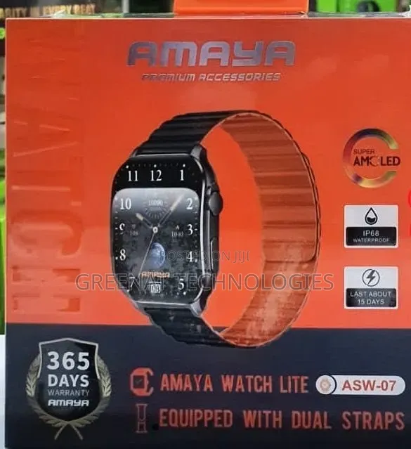 Amaya Watch Lite Smartwatch Asw-07 Amoled With Magnetic Strap