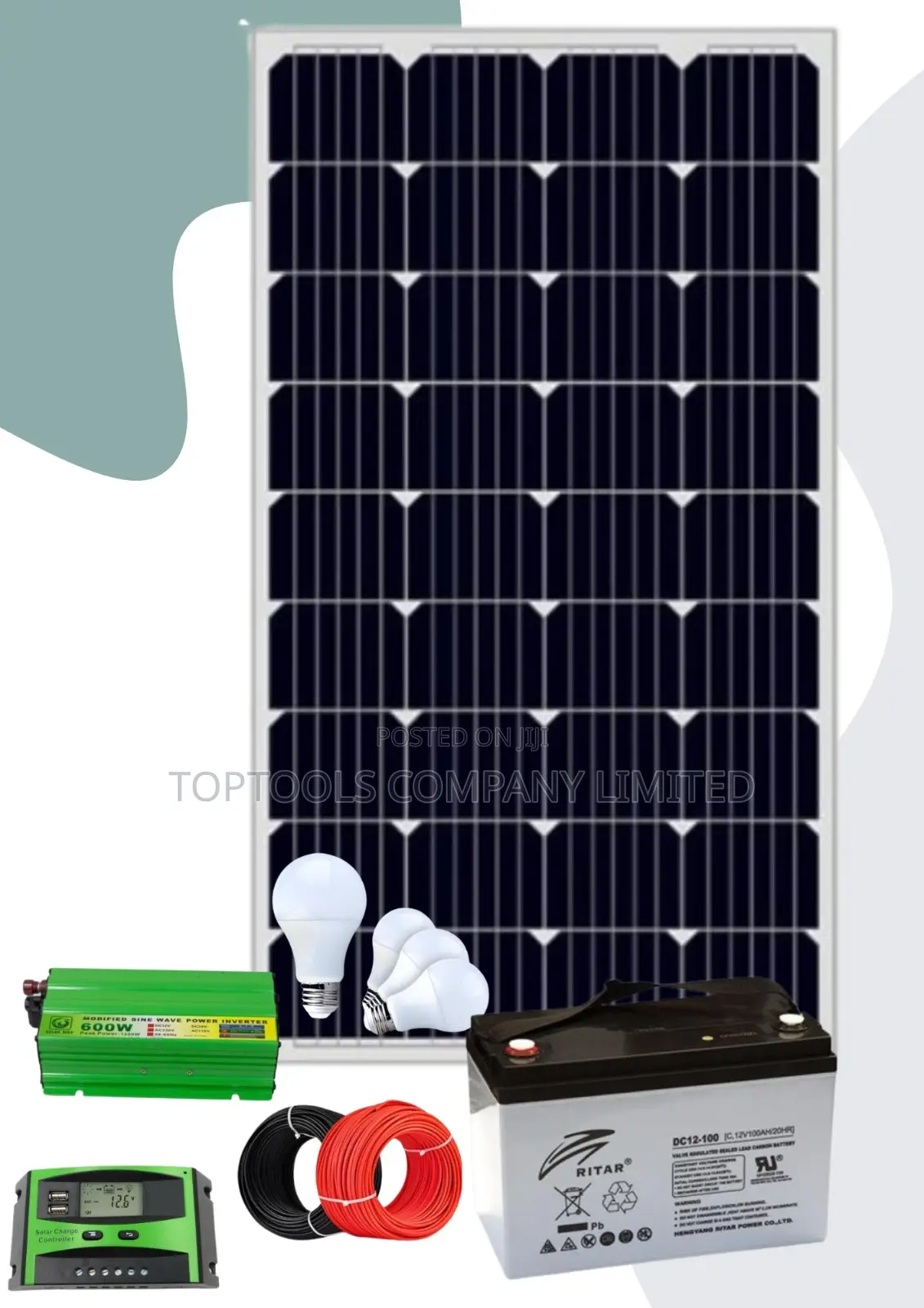 500watts Complete Solar System Kit 200ah