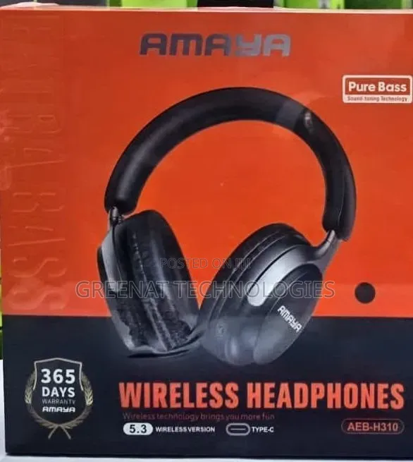 Amaya Aeb-H310 Pure Bass Wireless Headphones