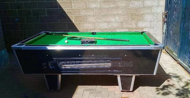 Custom Engraved Pool Table - main view