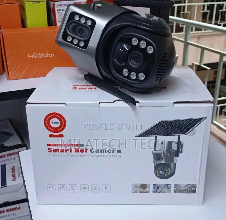 Solar Powered CCTV Camera – 4G SIM Dual Lens Security Camera