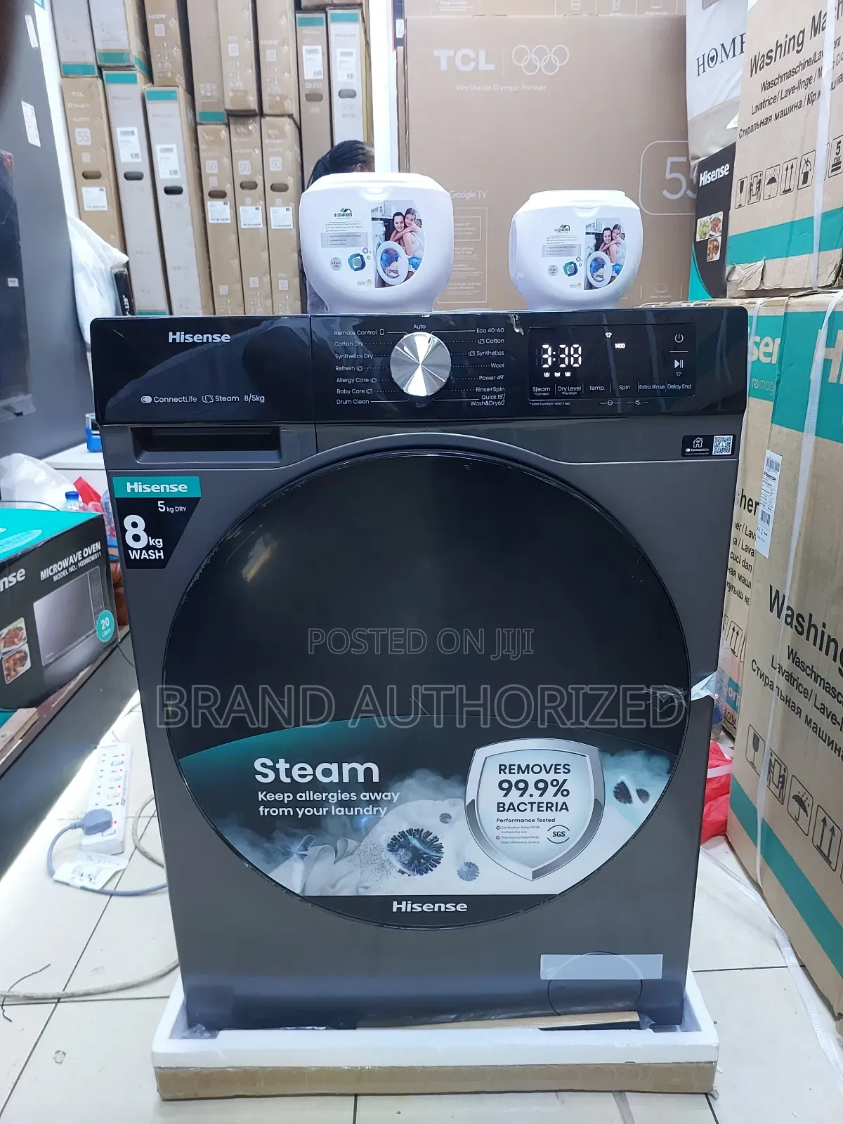Hisense 8/5kg Wash Dry [Free Shockpads Cover) [Pay After Delivery]