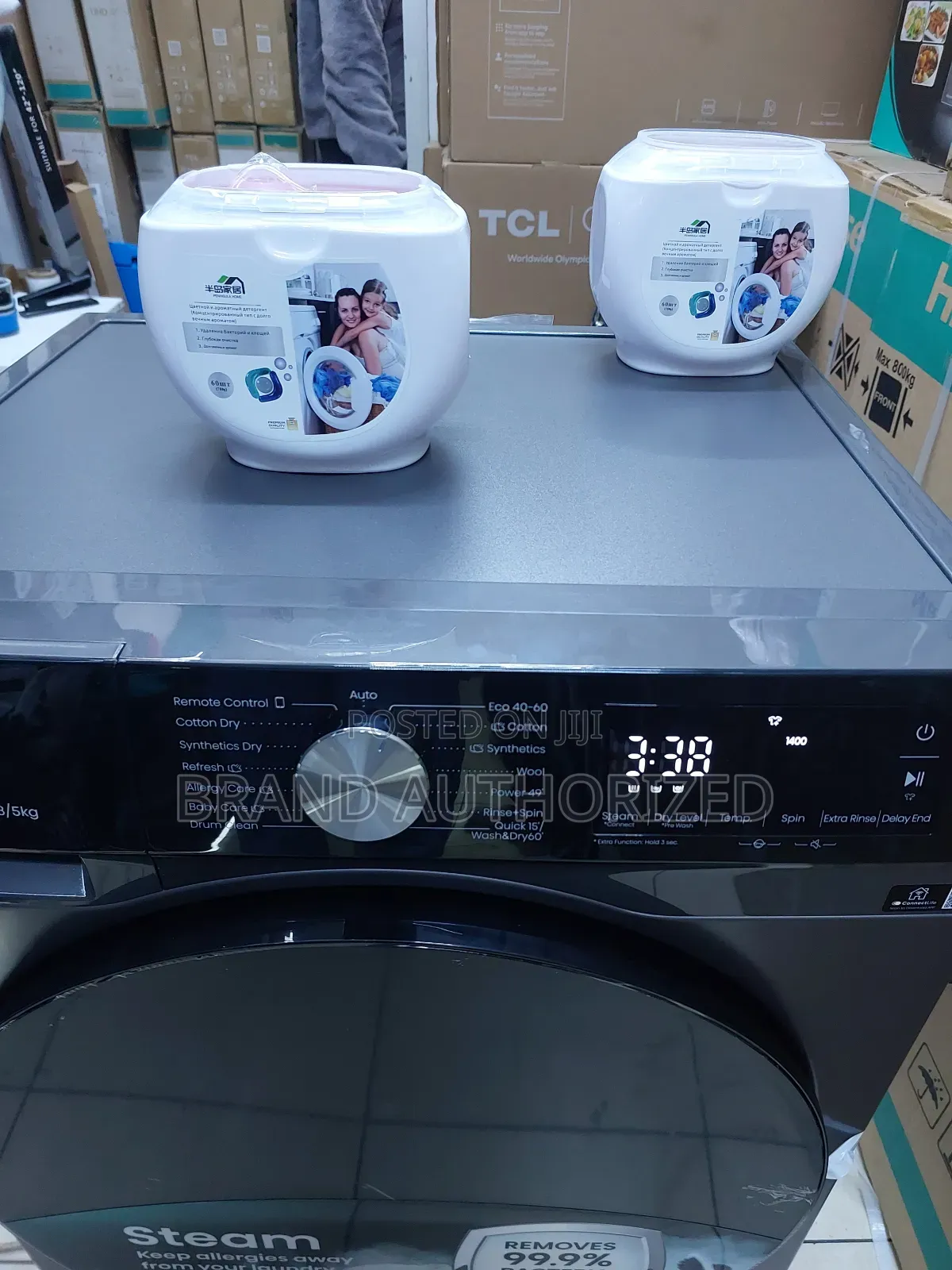 Hisense 8/5kg Wash Dry [Free Shockpads Cover) [Pay After Delivery]