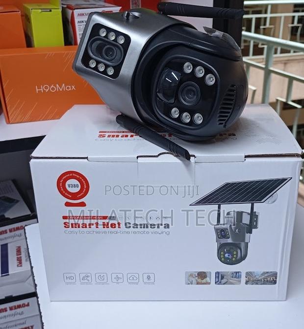 Solar CCTV Security Camera – Dual Lens SIM Card Outdoor PTZ