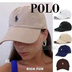 Polo Caps_ Blue White Red Beige Black